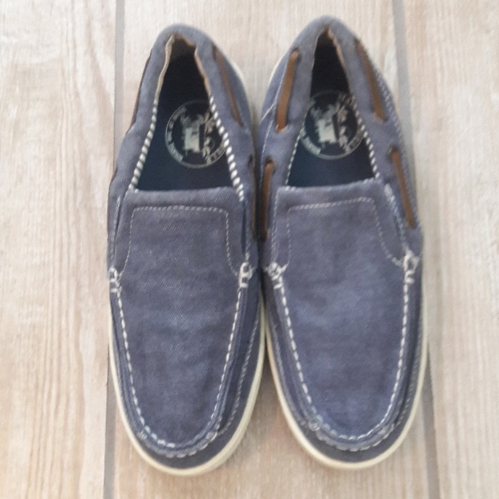 Margaritaville Mens slip on boat shoes